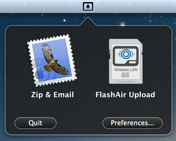 Dropzone for FlashAir Uploads